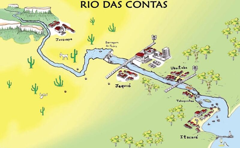 Mapa do Rio de Contas Mapa do Rio de Contas