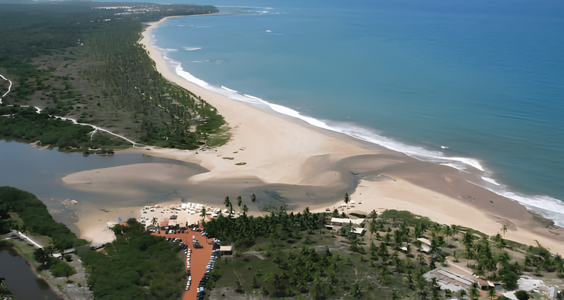 Praia de Imbassaí na Mata de São João Praia de Imbassaí na Mata de São João