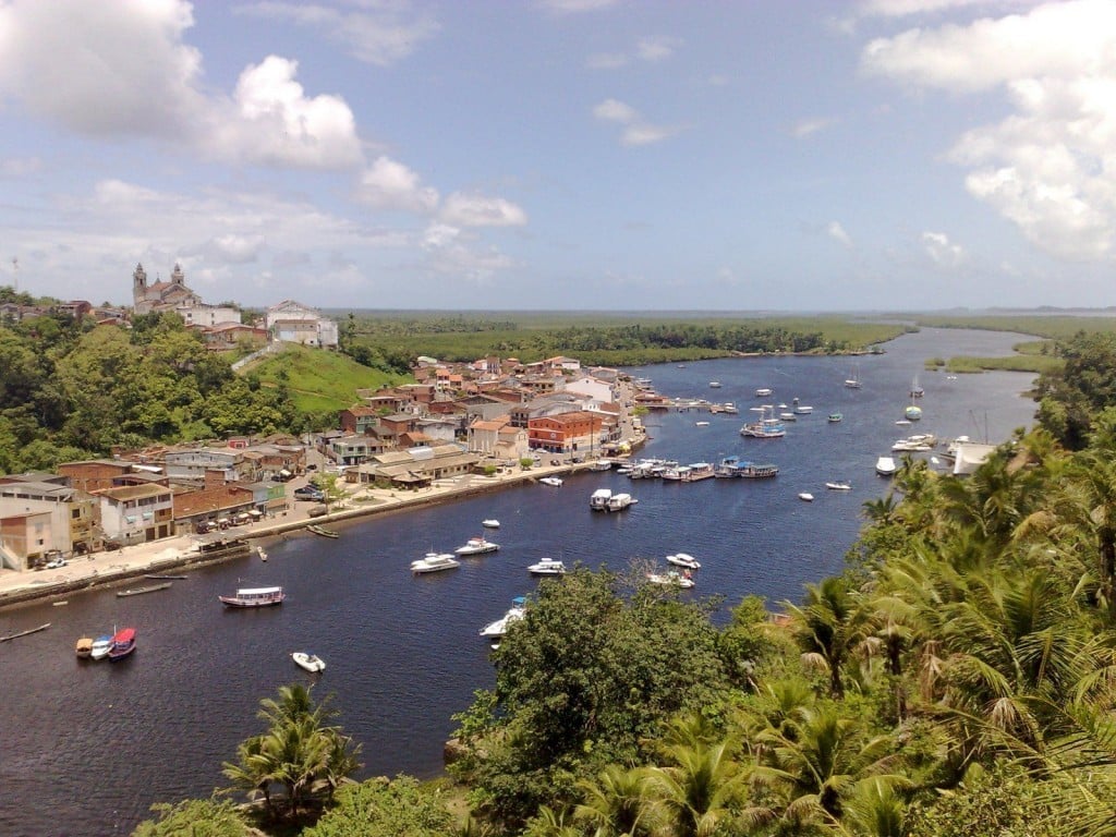 cidade de Camamu na Bahia
