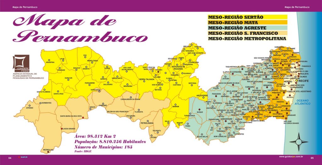 Mapa Municipios de Pernambuco Mapa Municipios de Pernambuco