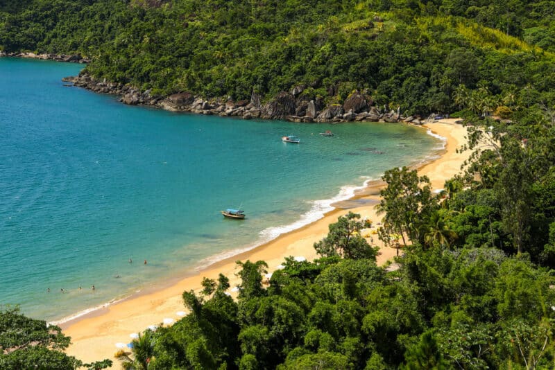 Praia do Jabaquara em Ilhabela Praia do Jabaquara em Ilhabela