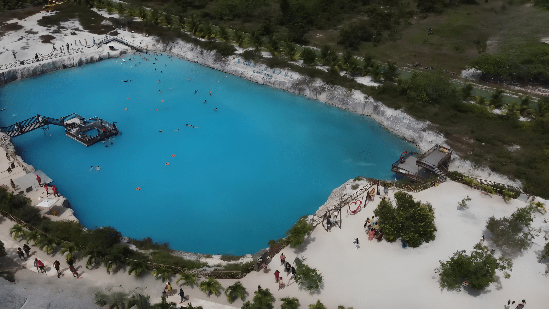 Burraco Azul em Jijoca de Jericoacoara no Ceará Burraco Azul em Jijoca de Jericoacoara no Ceará