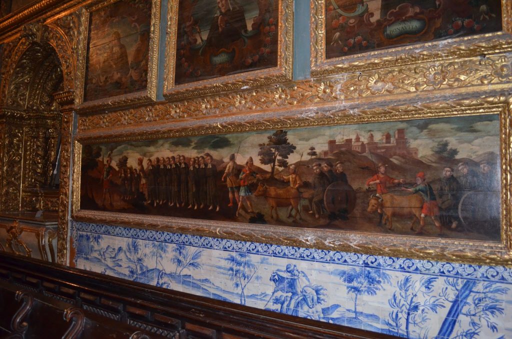 Painéis na Capela Dourada