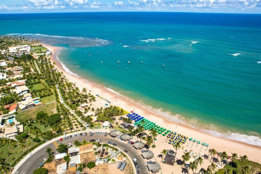 Praia de Guarajuba na Bahia Praia de Guarajuba na Bahia