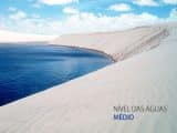 Nível das médio àguas das Lagoas no Parque Nacional dos Lençóis Maranhenses Nível das médio àguas das Lagoas no Parque Nacional dos Lençóis Maranhenses