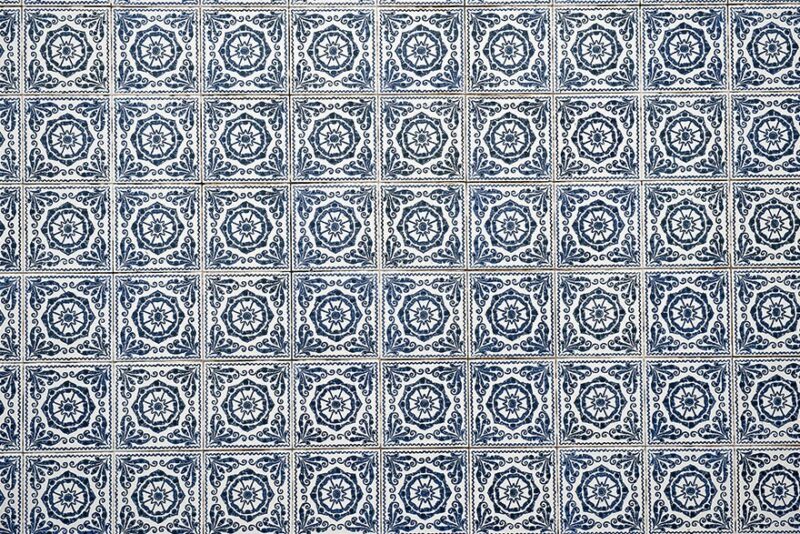 Azulejo Colonial de Fachada no Centro Histórico de São Luís do Maranhão. Azulejos do Centro Histórico de São Luís do Maranhão