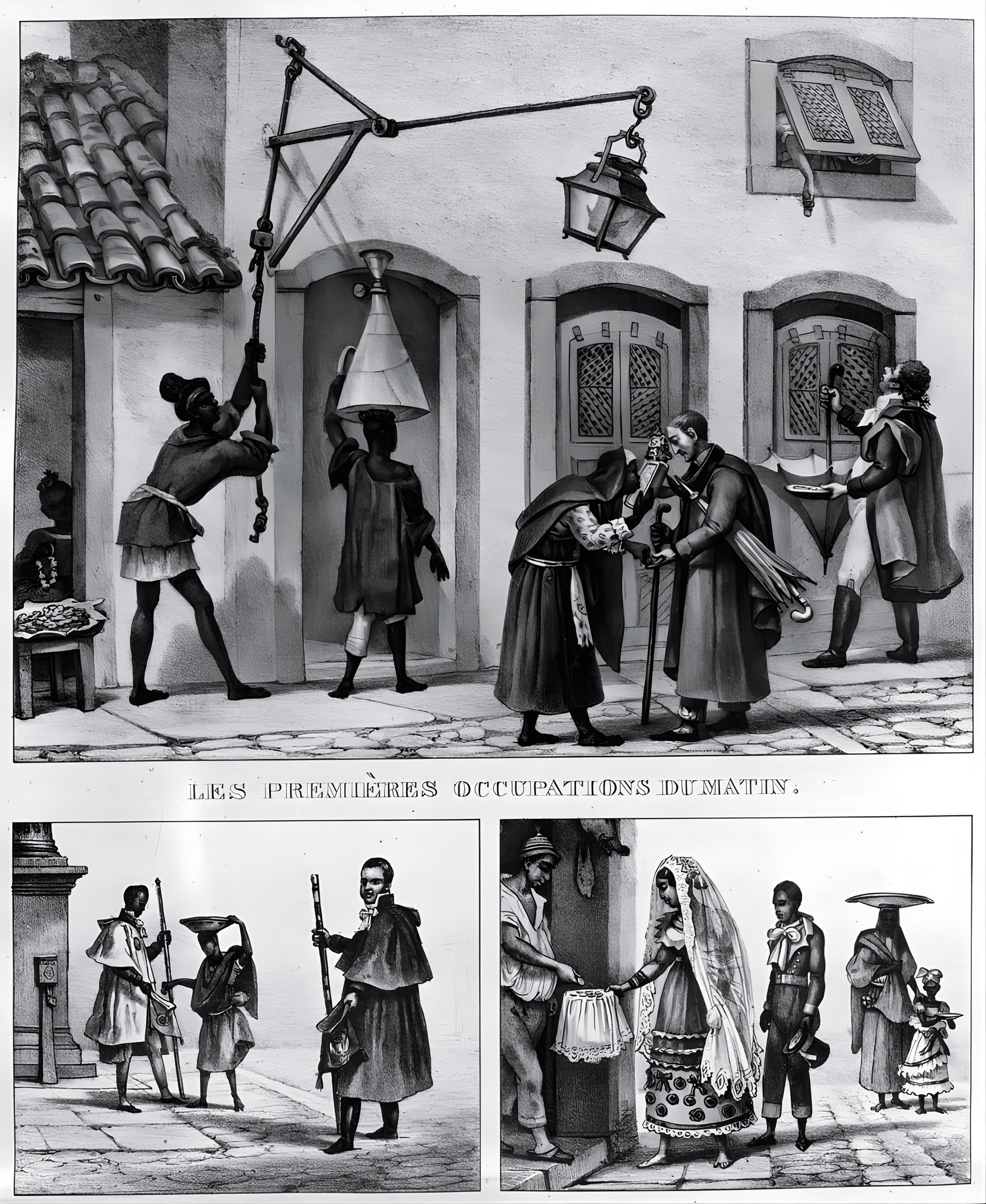 Jean-Baptiste Debret - House for Rent, Horse and Goat for Sale, from 'Voyage Pittoresque et Historique au Bresil' Jean-Baptiste Debret - House for Rent, Horse and Goat for Sale, from 'Voyage Pittoresque et Historique au Bresil'