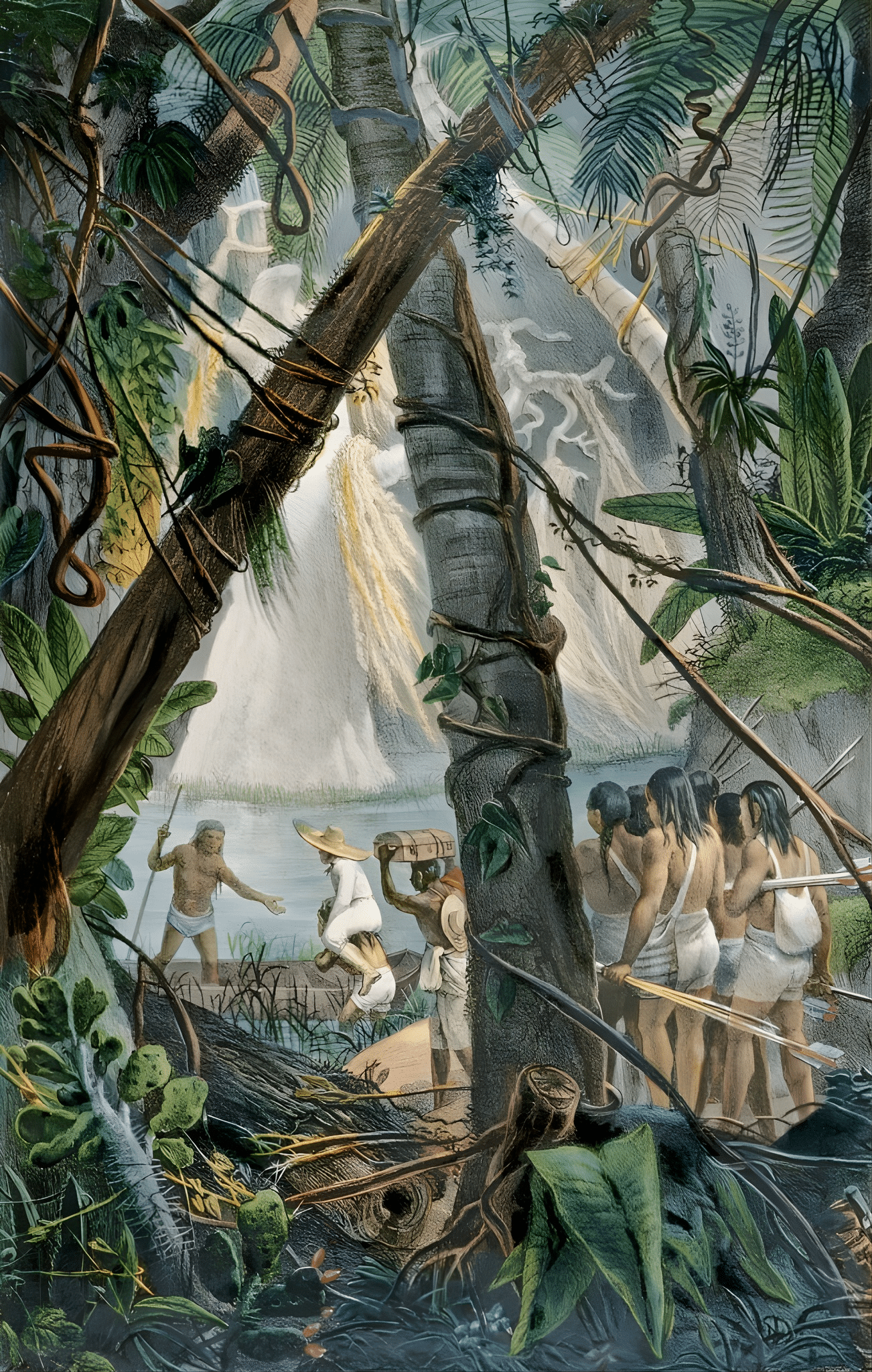 Jean-Baptiste Debret - Goyanas Indians, Pernam-Bouc, North East Brazil, from 'Voyage Pittoresque et Historique au Bresil', engraved by Charles Etienne Pierre Motte (1785-1836), published 1839 Jean-Baptiste Debret - Goyanas Indians, Pernam-Bouc, North East Brazil, from 'Voyage Pittoresque et Historique au Bresil', engraved by Charles Etienne Pierre Motte (1785-1836), published 1839