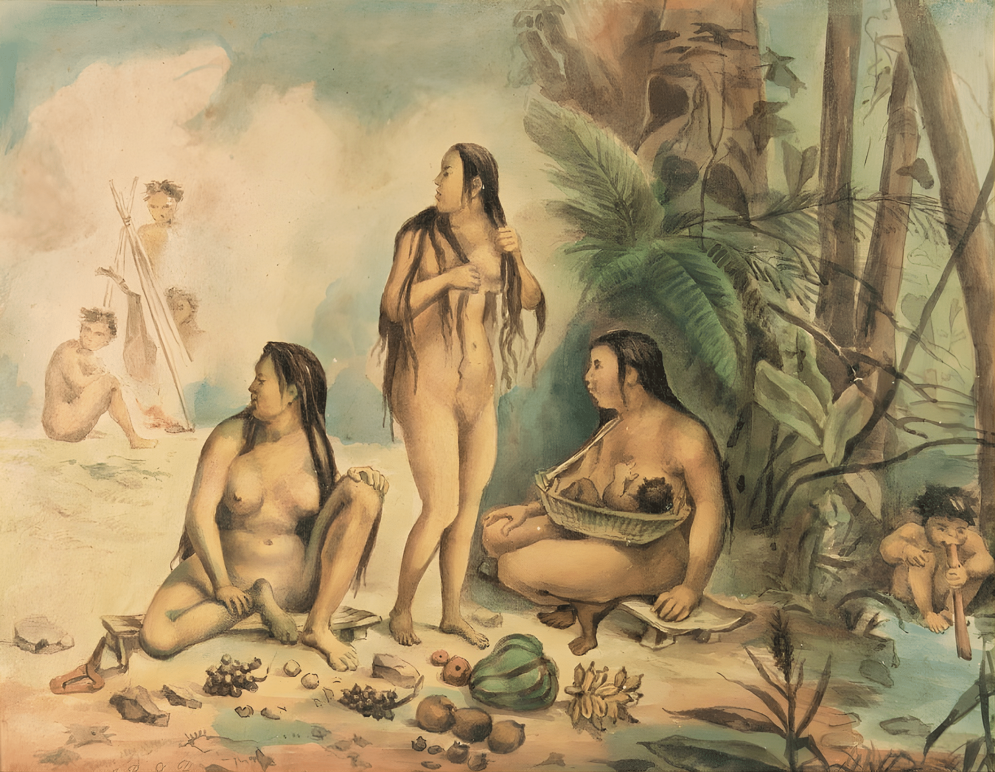 Jean-Baptiste Debret - Indigenous Population of Cantagalo, 1826 Jean-Baptiste Debret - Indigenous Population of Cantagalo, 1826