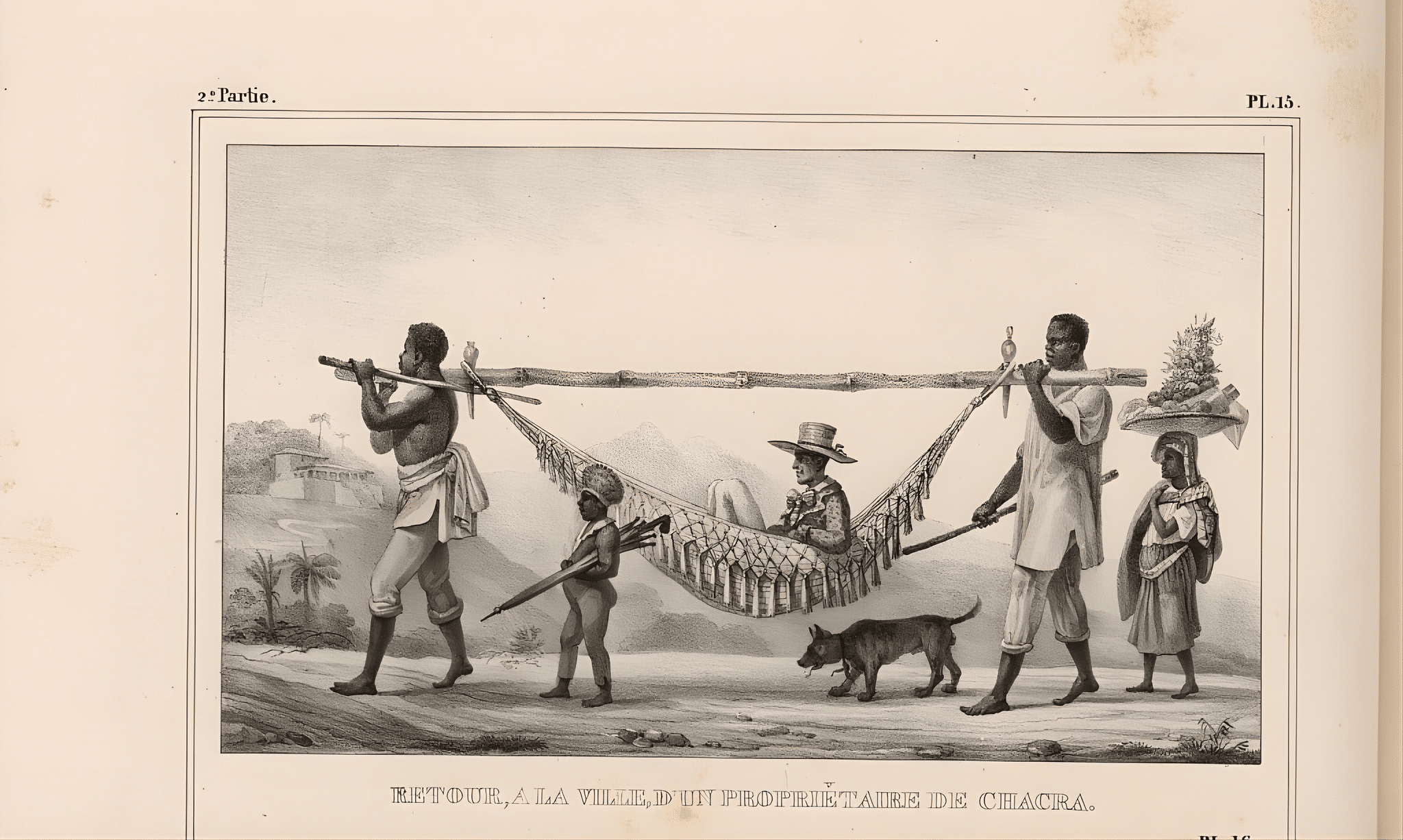 Jean-Baptiste Debret - Retour, a la ville, dun propriétaire de chacra, 1835 Jean-Baptiste Debret - Retour, a la ville, dun propriétaire de chacra, 1835