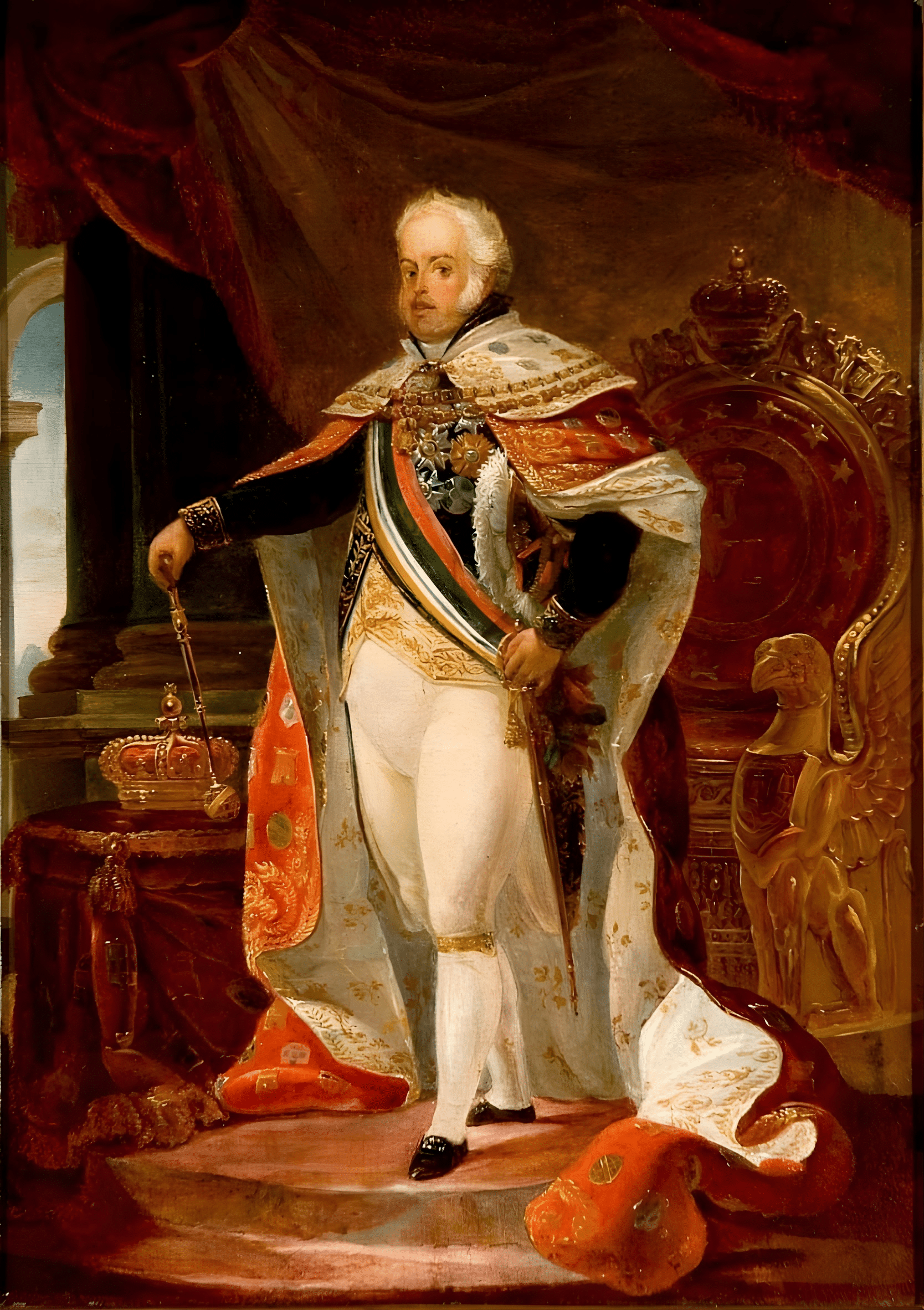 Jean-Baptiste Debret - Retrato de João VI de Portugal Jean-Baptiste Debret - Retrato de João VI de Portugal