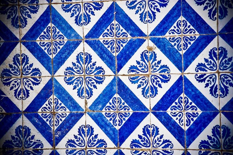 Azulejo Colonial de Fachada no Centro Histórico de São Luís do Maranhão. Azulejo Colonial de Fachada no Centro Histórico de São Luís do Maranhão