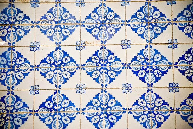 Azulejo Colonial de Fachada no Centro Histórico de São Luís do Maranhão. Azulejo Colonial de Fachada no Centro Histórico de São Luís do Maranhão