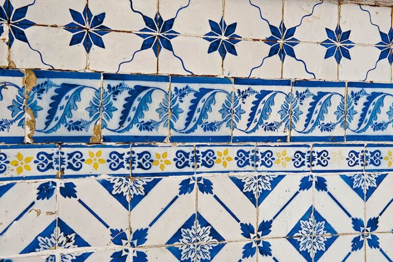 Azulejo Colonial de Fachada no Centro Histórico de São Luís do Maranhão. Azulejo Colonial de Fachada no Centro Histórico de São Luís do Maranhão