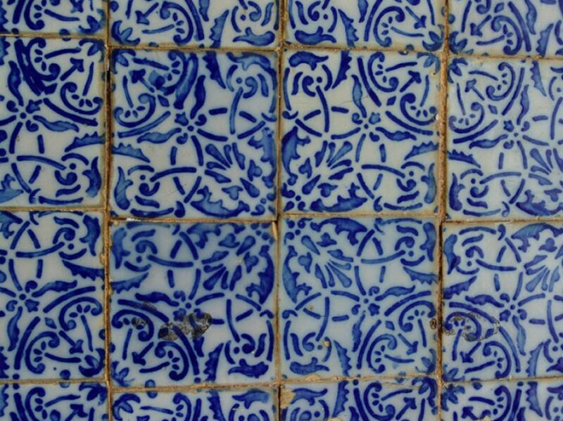Azulejo Colonial de Fachada no Centro Histórico de São Luís do Maranhão. Azulejo Colonial de Fachada no Centro Histórico de São Luís do Maranhão