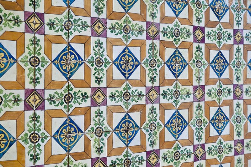 Azulejo Colonial de Fachada no Centro Histórico de São Luís do Maranhão. Azulejo Colonial de Fachada no Centro Histórico de São Luís do Maranhão.