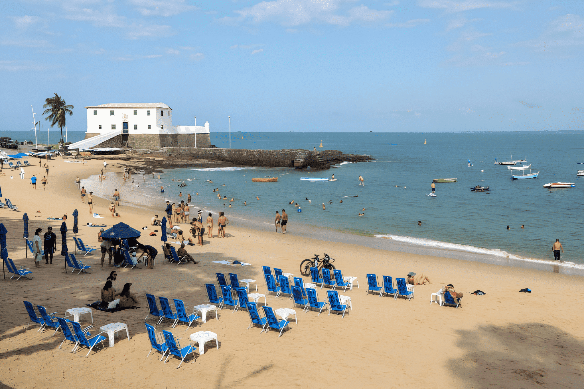 Praia do Porto da Barra em Salvador Praia do Porto da Barra em Salvador