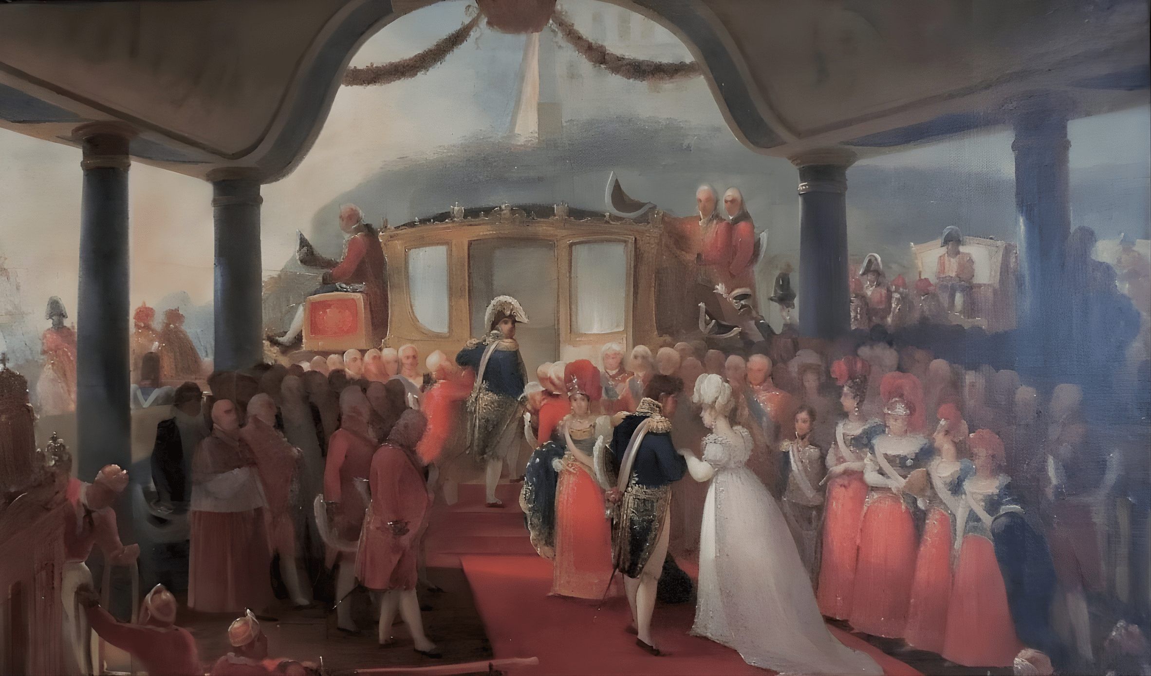 Jean-Baptiste Debret - Study for the Arrival of D Leopoldina in Brazil Jean-Baptiste Debret - Study for the Arrival of D Leopoldina in Brazil