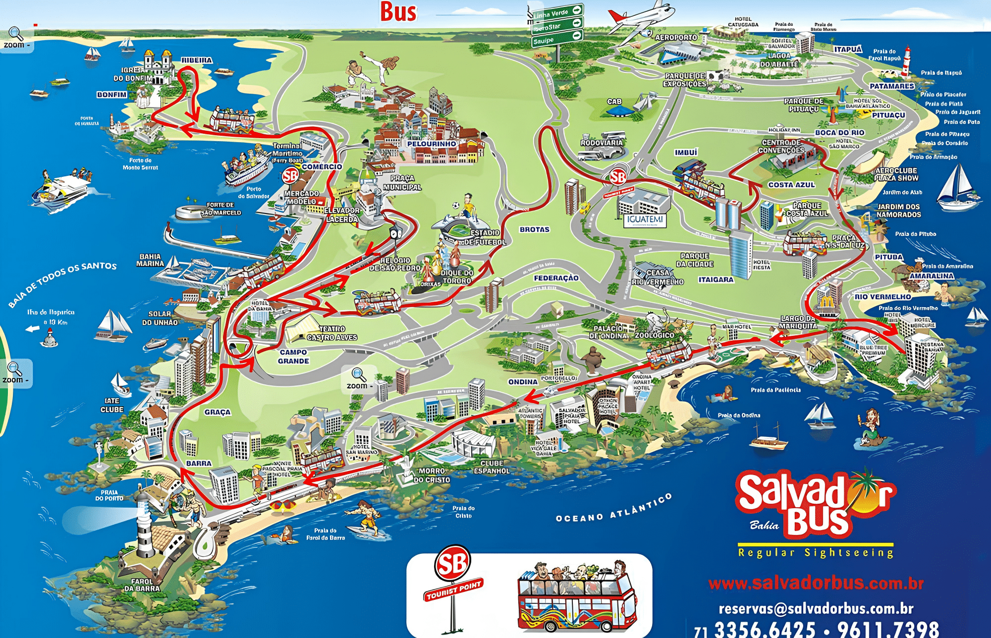 Mapa de Salvador BA Mapa de Salvador BA