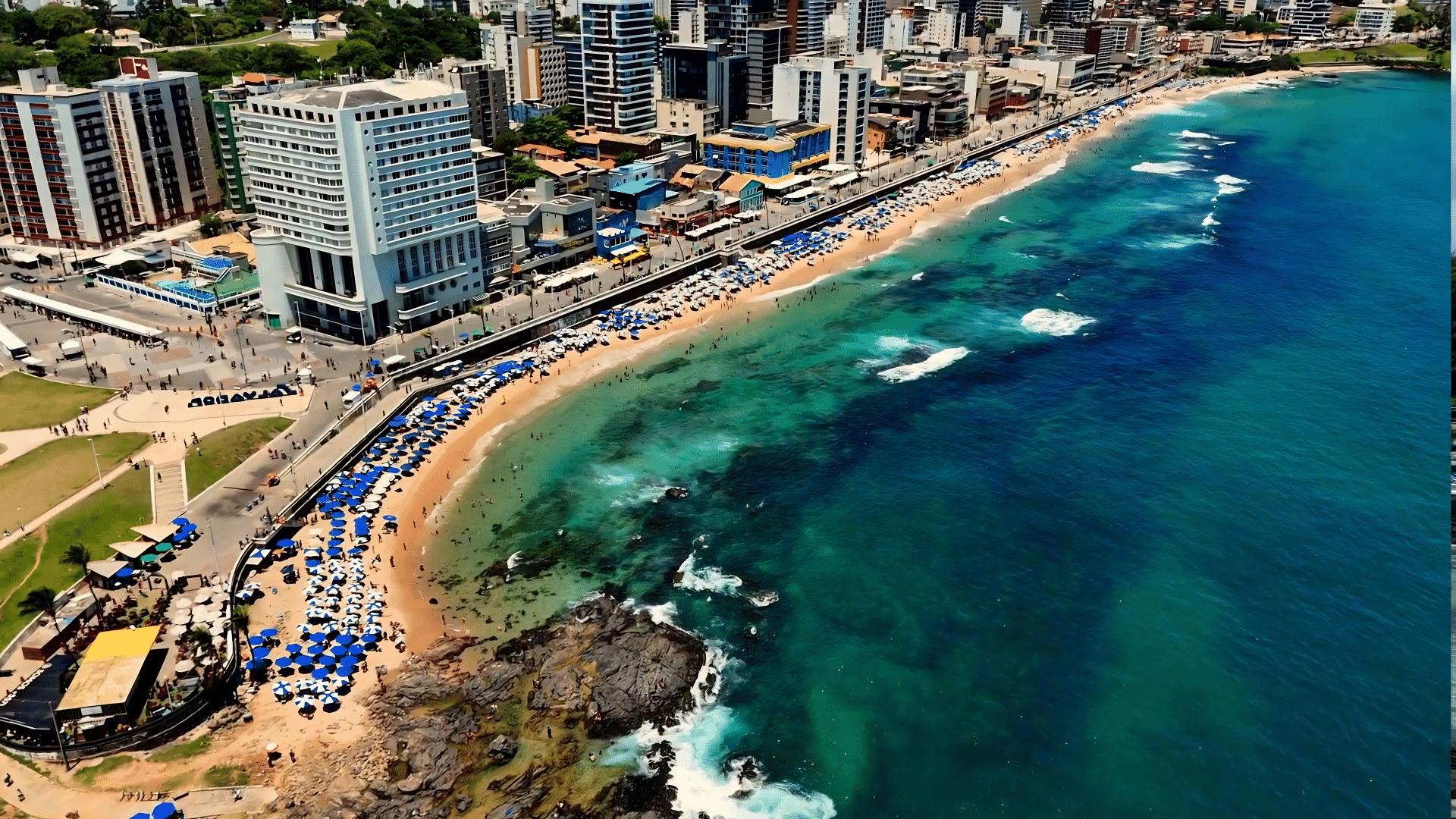 Praia do Farol da Barra em Salvador Praia do Farol da Barra em Salvador