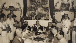 Durante uma sessão de Umbanda, Zélio Fernandino de Moraes apresentou manifestações.