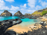 Baía dos Porcos em Fernando de Noronha
