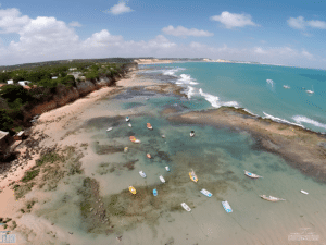 Praia do Centro nas proximidades da Praia de Pipa
