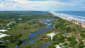 Praia de Massarandupió na Bahia