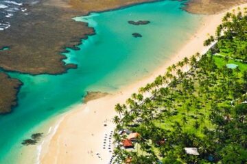 Praia de Taipu de Fora na Peninsula de Maraú