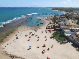 Praia do Arembepe na Bahia