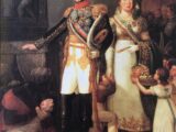 Dom Pedro I e Dona Leopoldina, 1826, por Armand Pallière. Dona Leopoldina (retratada abaixo pelo pintor Joseph Kreutzinger, aproximadamente em 1817), ou Maria Leopoldina, como também passou a assinar como princesa do Brasil, acreditava fielmente que sua vinda ao Brasil e seu casamento com D. Pedro era uma missão conduzida por Deus em sua vida.