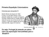 Instalação da Colônia Portuguesa no Brasil