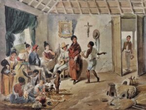 Família de Fazendeiros” ilustração de Johann Moritz Rugendas, 1822