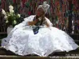 Baiana nas escadaris da Basílica Santuário do Senhor do Bonfim, em Salvador (Igreja do Bonfim), em Salvador
