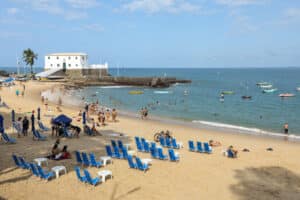 Praia do Porto da Barra em Salvador