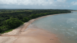 Praia do Rio do Peixe em Cumuruxatiba